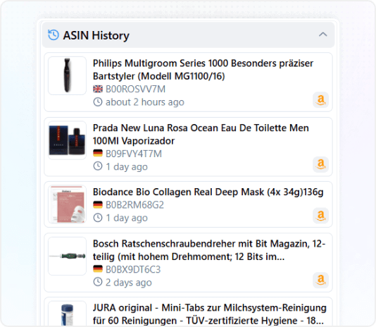ASIN History ASIN History