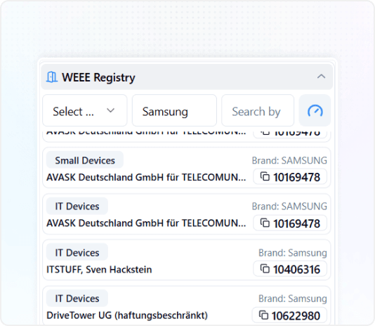 WEEE Registry WEEE Registry